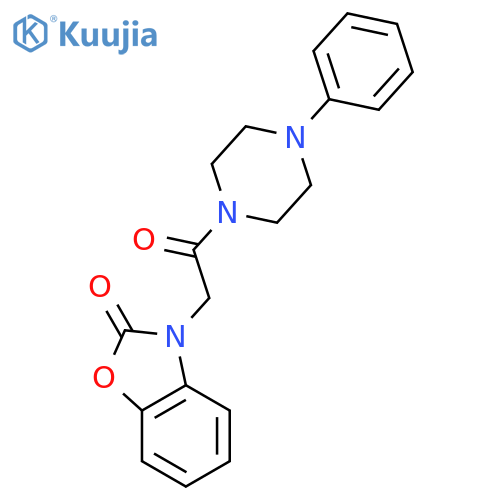 Piperazine, 1-[(2-oxo-3(2H)-benzoxazolyl)acetyl]-4-phenyl- structure