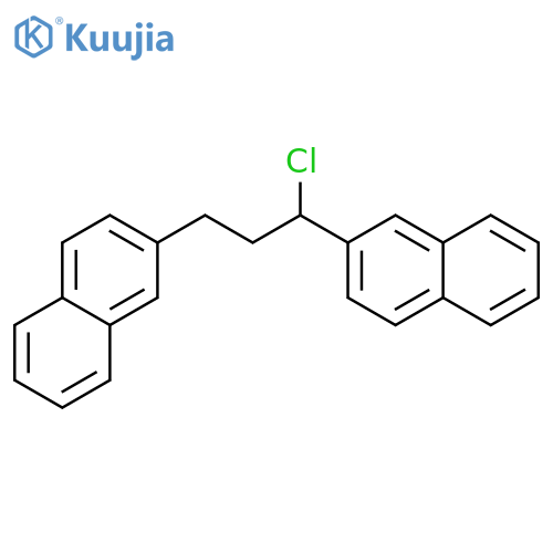 NAPHTHALENE, 2,2'-(1-CHLORO-1,3-PROPANEDIYL)BIS- structure