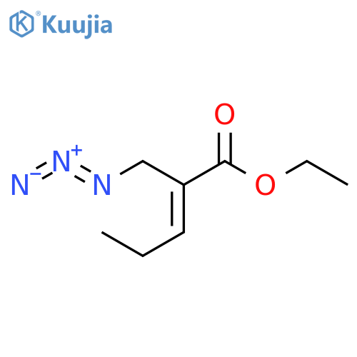 2-PENTENOIC ACID, 2-(AZIDOMETHYL)-, ETHYL ESTER, (2E)- structure