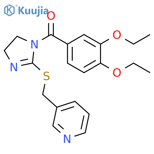 3-({1-(3,4-diethoxybenzoyl)-4,5-dihydro-1H-imidazol-2-ylsulfanyl}methyl)pyridine structure