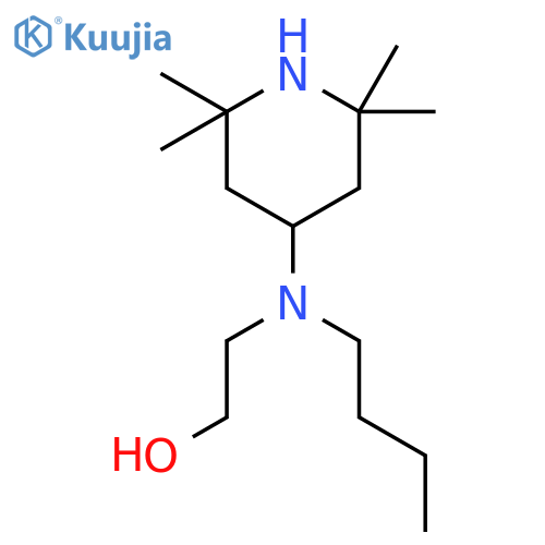 Ethanol, 2-[butyl(2,2,6,6-tetramethyl-4-piperidinyl)amino]- structure