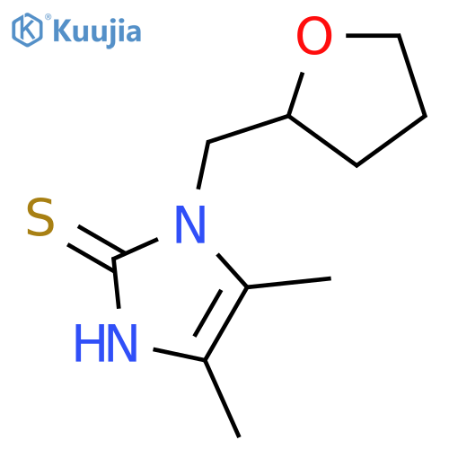 4,5-dimethyl-1-[(oxolan-2-yl)methyl]-1H-imidazole-2-thiol structure