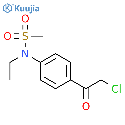 N-4-(2-chloroacetyl)phenyl-N-ethylmethanesulfonamide structure