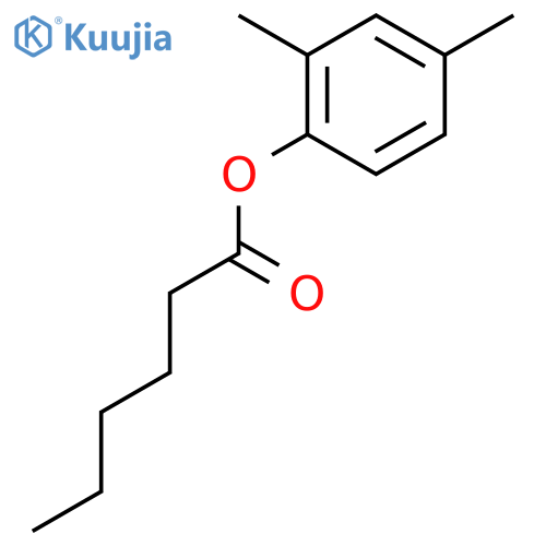 Hexanoic acid, 2,4-dimethylphenyl ester structure