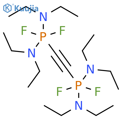Phosphoranediamine,1,1'-(1,2-ethynediyl)bis[N,N,N',N'-tetraethyl-1,1-difluoro- structure
