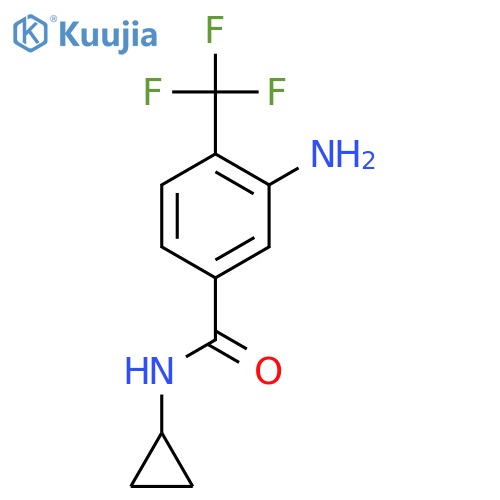 BENZAMIDE, 3-AMINO-N-CYCLOPROPYL-4-(TRIFLUOROMETHYL)- structure