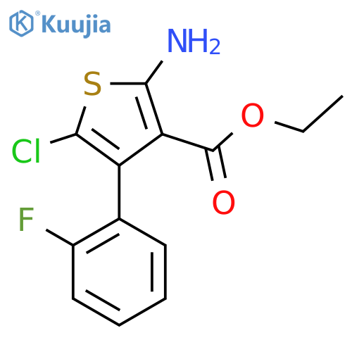 Ethyl 2-amino-5-chloro-4-(2-fluorophenyl)thiophene-3-carboxylate structure