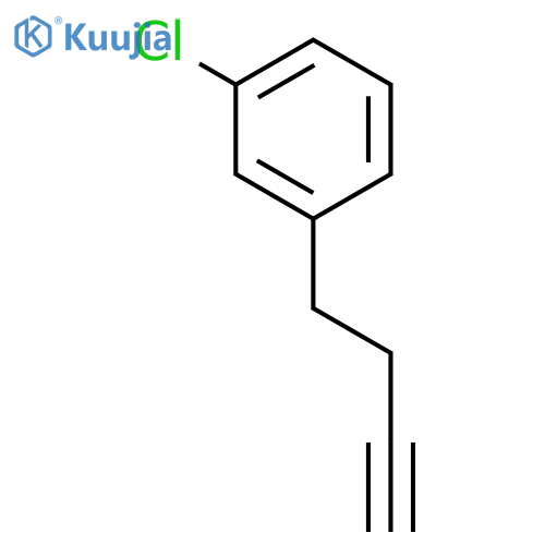 1-(but-3-yn-1-yl)-3-chlorobenzene structure