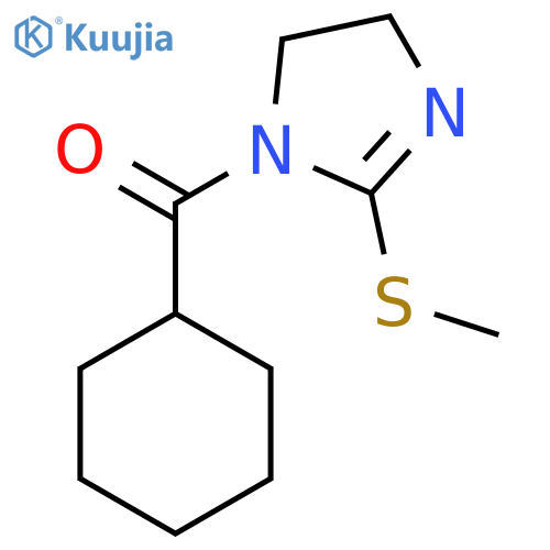 1-cyclohexanecarbonyl-2-(methylsulfanyl)-4,5-dihydro-1H-imidazole structure