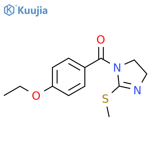 1-(4-ethoxybenzoyl)-2-(methylsulfanyl)-4,5-dihydro-1H-imidazole structure