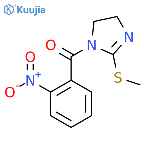 2-(methylsulfanyl)-1-(2-nitrobenzoyl)-4,5-dihydro-1H-imidazole structure