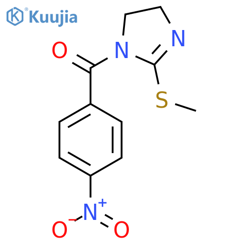 2-(methylsulfanyl)-1-(4-nitrobenzoyl)-4,5-dihydro-1H-imidazole structure