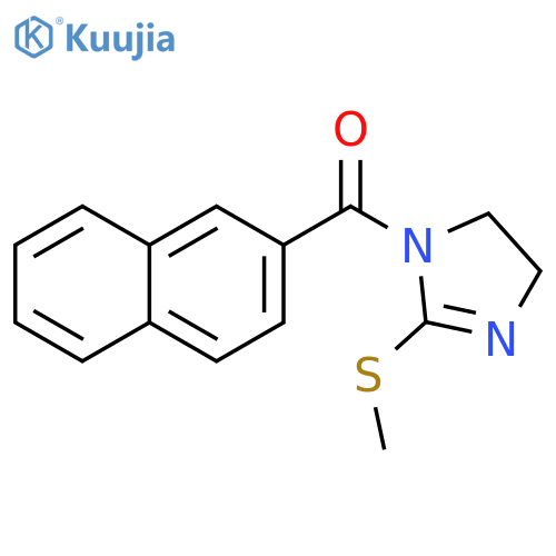 2-(methylsulfanyl)-1-(naphthalene-2-carbonyl)-4,5-dihydro-1H-imidazole structure