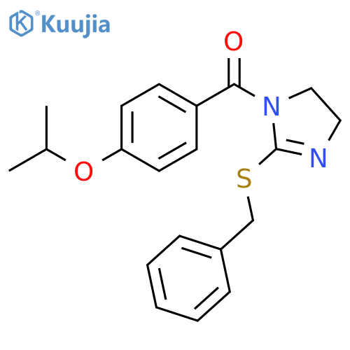 2-(benzylsulfanyl)-1-4-(propan-2-yloxy)benzoyl-4,5-dihydro-1H-imidazole structure