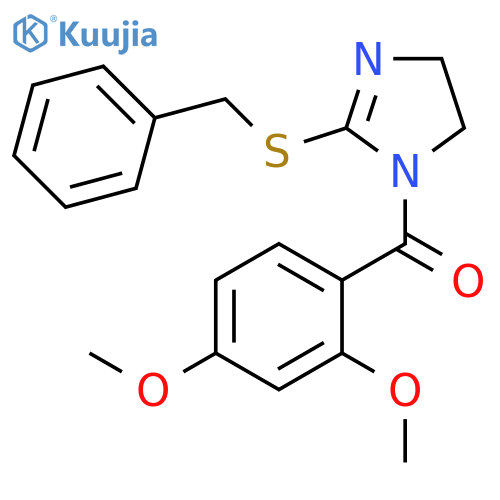 2-(benzylsulfanyl)-1-(2,4-dimethoxybenzoyl)-4,5-dihydro-1H-imidazole structure