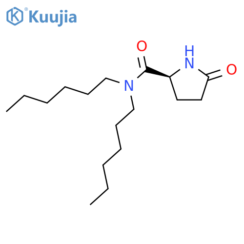 2-Pyrrolidinecarboxamide,N,N-dihexyl-5-oxo-, (S)- (9CI) structure