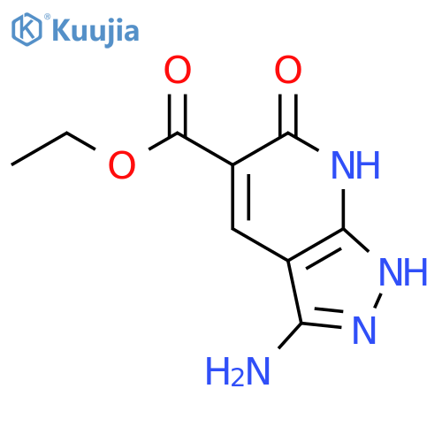 ethyl 3-amino-6-oxo-1H,6H,7H-pyrazolo3,4-bpyridine-5-carboxylate structure