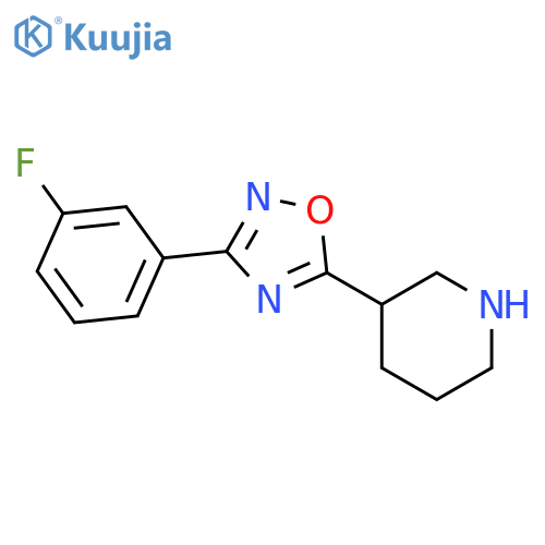 3-3-(3-fluorophenyl)-1,2,4-oxadiazol-5-ylpiperidine structure