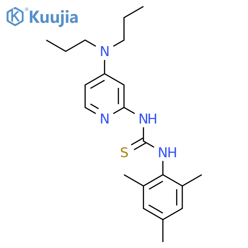 THIOUREA, N-[4-(DIPROPYLAMINO)-2-PYRIDINYL]-N'-(2,4,6-TRIMETHYLPHENYL)- structure