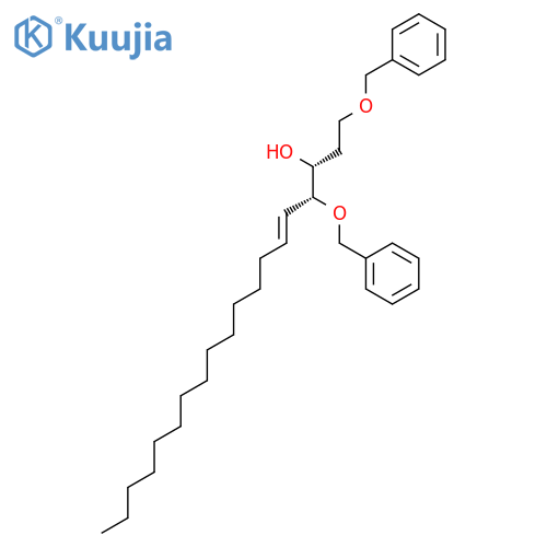 5-Nonadecen-3-ol, 1,4-bis(phenylmethoxy)-, (3R,4R,5E)- structure