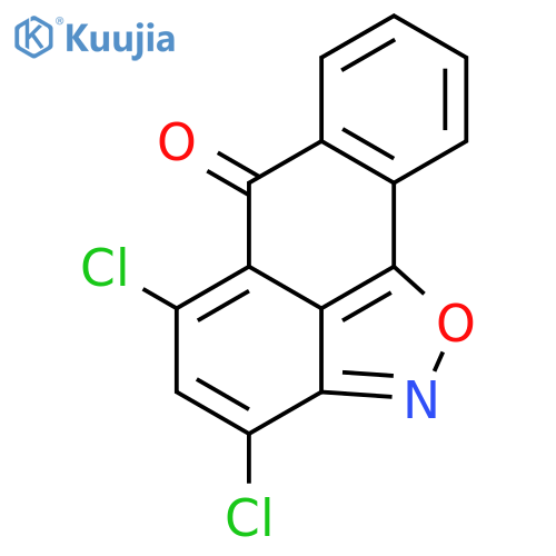 6H-Anthra[1,9-cd]isoxazol-6-one, 3,5-dichloro- structure