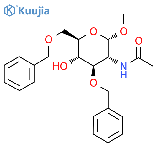 Methyl 2-acetamido-3,6-di-O-benzyl-2-deoxy-a-D-glucopyranoside structure