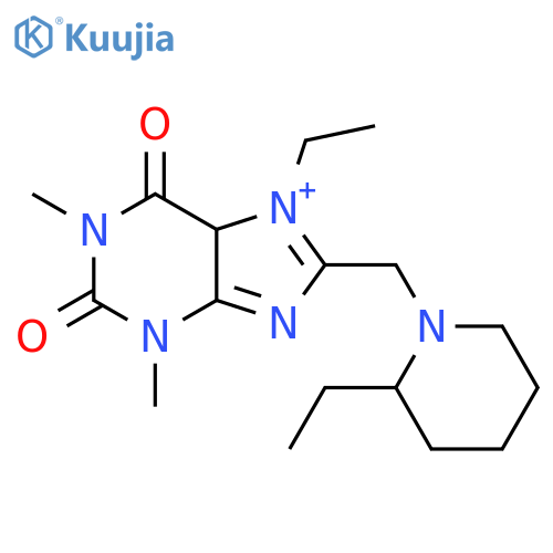 7-ethyl-8-(2-ethylpiperidin-1-yl)methyl-1,3-dimethyl-2,3,6,7-tetrahydro-1H-purine-2,6-dione structure