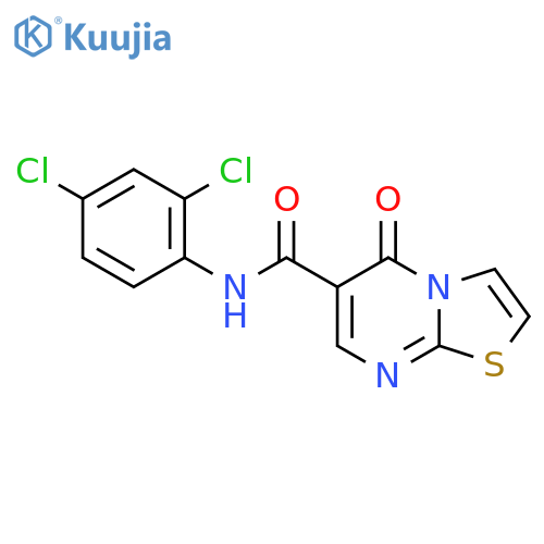 N-(2,4-dichlorophenyl)-5-oxo-5H-1,3thiazolo3,2-apyrimidine-6-carboxamide structure