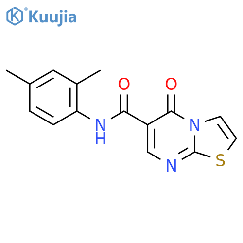 N-(2,4-dimethylphenyl)-5-oxo-5H-1,3thiazolo3,2-apyrimidine-6-carboxamide structure