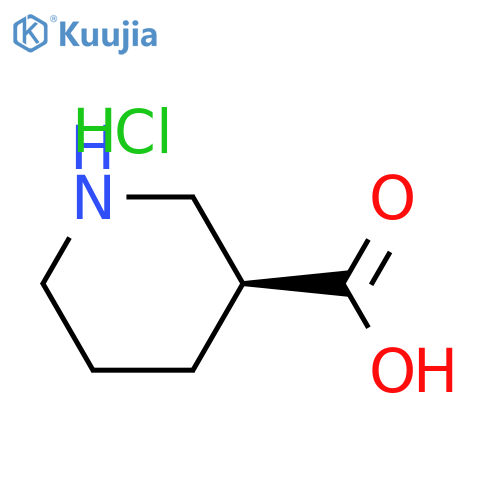 (3S)-piperidine-3-carboxylic acid;hydrochloride structure