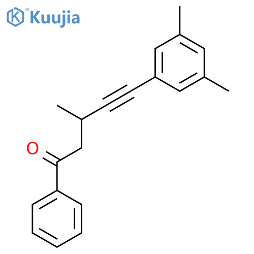 4-Pentyn-1-one, 5-(3,5-dimethylphenyl)-3-methyl-1-phenyl- structure