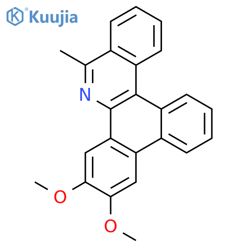Dibenzo[a,c]phenanthridine, 6,7-dimethoxy-10-methyl- structure