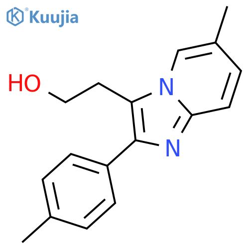 2-(6-methyl-2-p-tolyl-imidazo[1,2-a]pyridin-3-yl)-ethanol structure