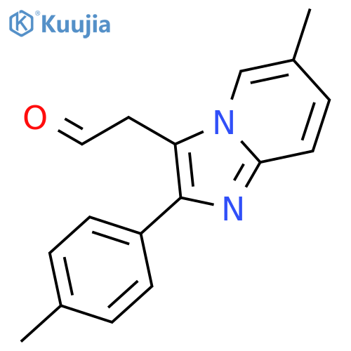 (6-methyl-2-p-tolyl-imidazo[1,2-a]pyridin-3-yl)-acetaldehyde structure