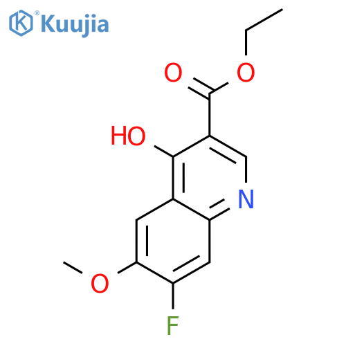 ethyl 7-fluoro-4-hydroxy-6-methoxyquinoline-3-carboxylate structure
