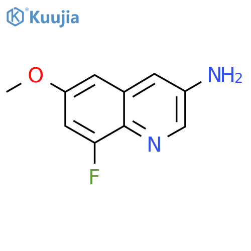 8-Fluoro-6-methoxyquinolin-3-amine structure