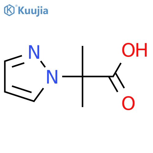 2-Methyl-2-(1H-pyrazol-1-yl)propanoic acid structure