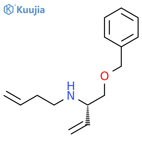3-BUTEN-1-AMINE, N-[(1S)-1-[(PHENYLMETHOXY)METHYL]-2-PROPENYL]- structure