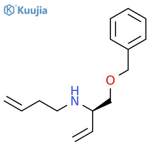 3-Buten-1-amine, N-[(1R)-1-[(phenylmethoxy)methyl]-2-propenyl]- structure