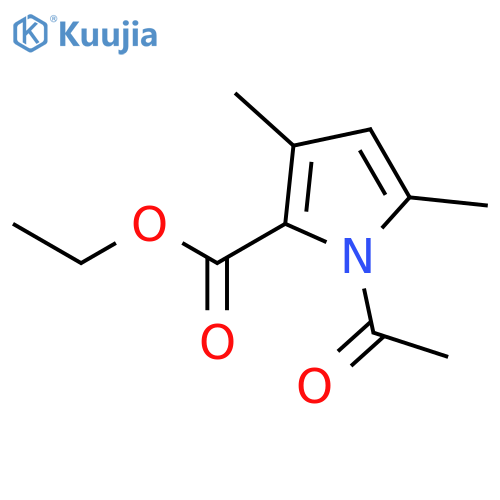 1H-Pyrrole-2-carboxylic acid, 1-acetyl-3,5-dimethyl-, ethyl ester structure
