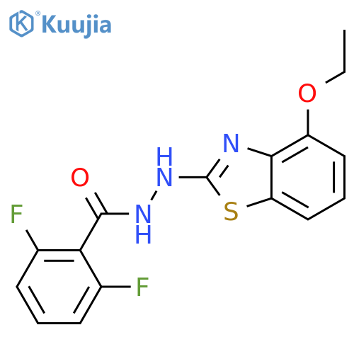 N'-(4-ethoxy-1,3-benzothiazol-2-yl)-2,6-difluorobenzohydrazide structure