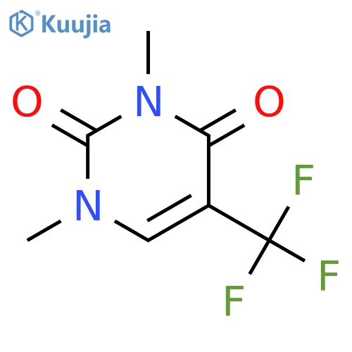2,4(1H,3H)-Pyrimidinedione, 1,3-dimethyl-5-(trifluoromethyl)- structure