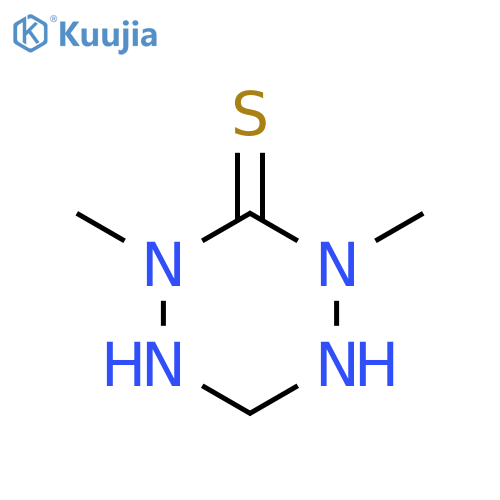 1,2,4,5-Tetrazine-3(2H)-thione, tetrahydro-2,4-dimethyl- structure