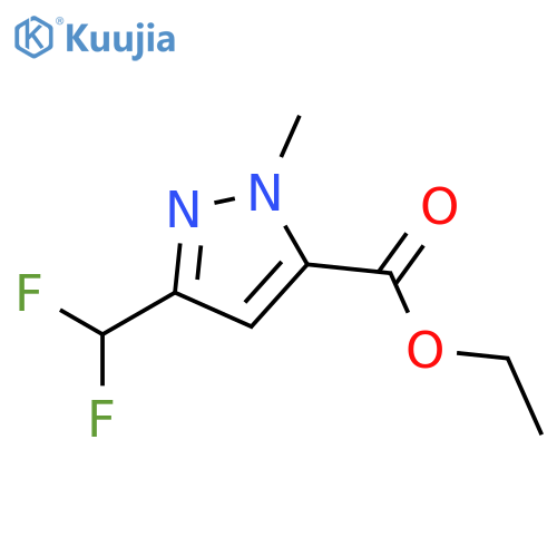ethyl 3-(difluoromethyl)-1-methyl-1H-pyrazole-5-carboxylate structure