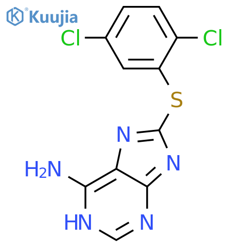 1H-PURIN-6-AMINE, 8-[(2,5-DICHLOROPHENYL)THIO]- structure