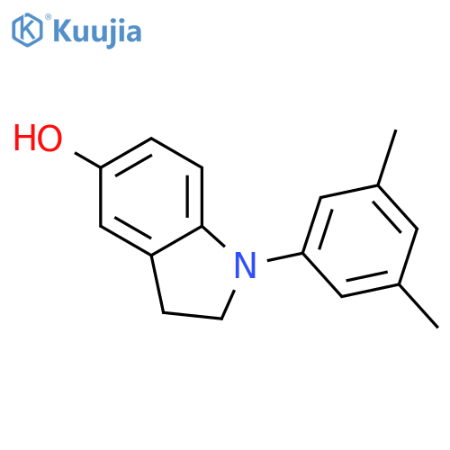 1H-Indol-5-ol, 1-(3,5-dimethylphenyl)-2,3-dihydro- structure