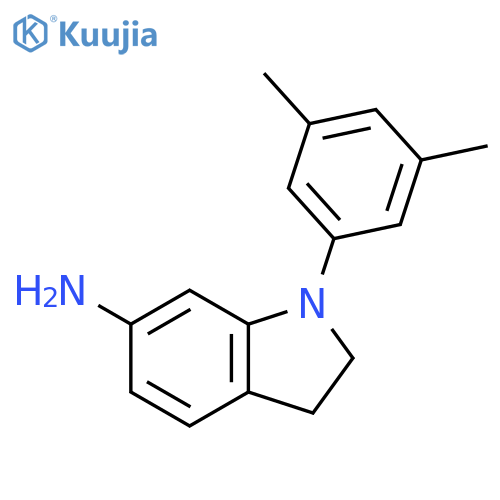 1H-INDOL-6-AMINE, 1-(3,5-DIMETHYLPHENYL)-2,3-DIHYDRO- structure