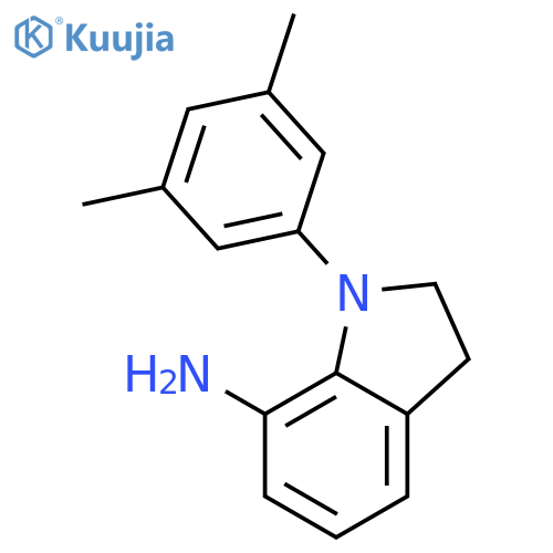 1H-Indol-7-amine, 1-(3,5-dimethylphenyl)-2,3-dihydro- structure