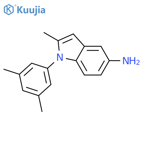 1H-Indol-5-amine, 1-(3,5-dimethylphenyl)-2-methyl- structure