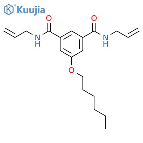 1,3-Benzenedicarboxamide, 5-(hexyloxy)-N,N'-di-2-propenyl- structure
